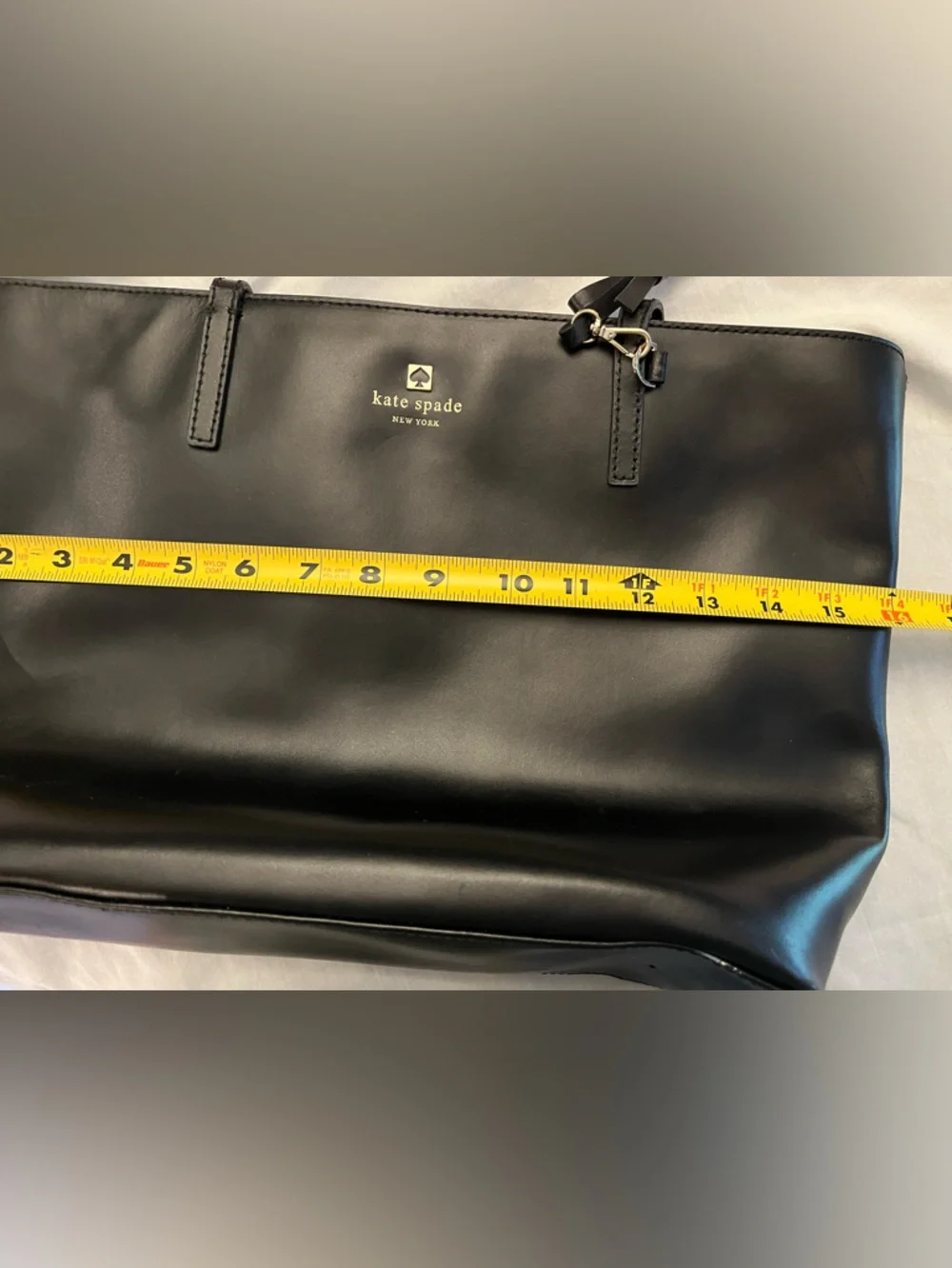 kate spade Black Leather Tote Purse
